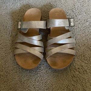 Gold sandals